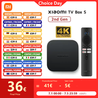 Xiaomi Mi TV Box S 2nd Gen Global Version Smart TV Box Media Player 4K Ultra HD BT5.2 2GB 8GB Android Google TV Google Assistant