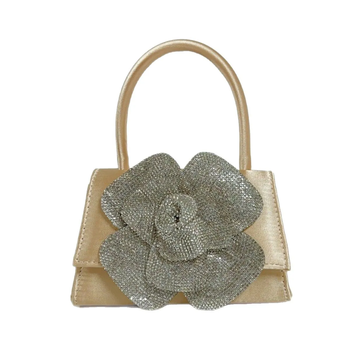 

2025New Luxury Rose Design Ladies Evening Handbag Fashion Elegant Single Shoulder Crossbody Bag Party Dinner Wedding Reception