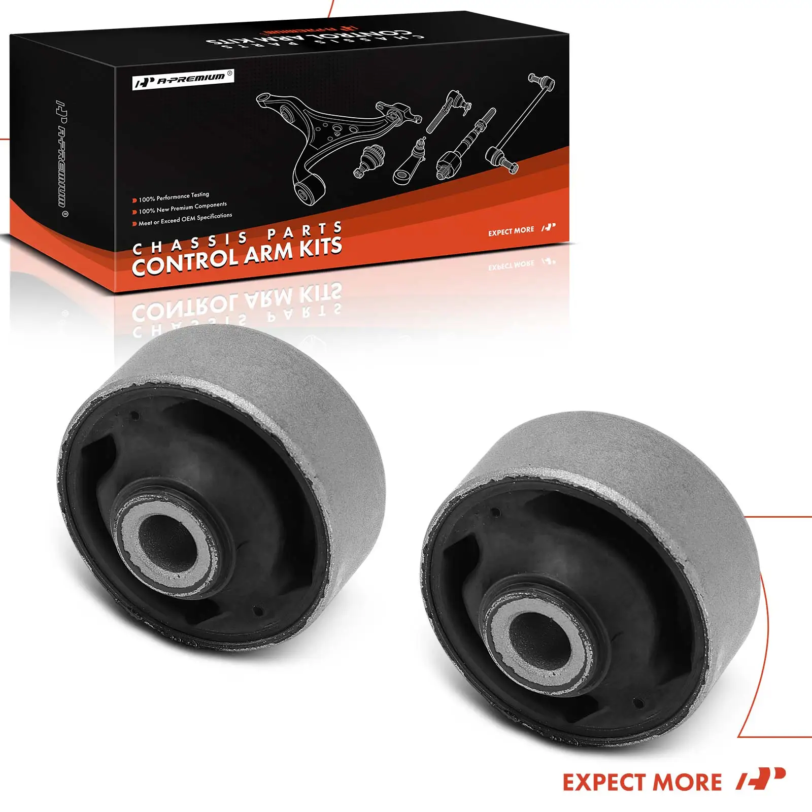 A-Premium 2x Front Lower Rearward Control Arm Bushing for Chevrolet Aveo 2004-2011 Pontiac G3 2009-2010 Wave 2005-2008 Wave5 2007 95975942