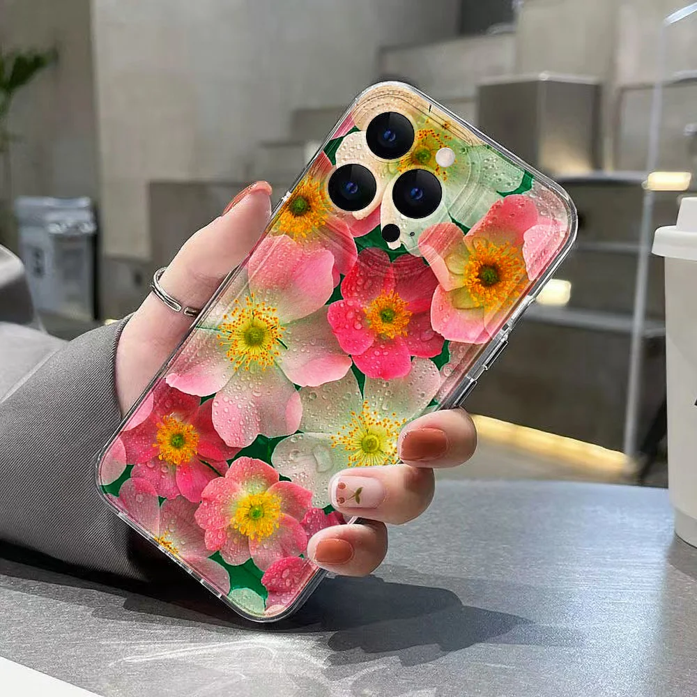 Soft Flower Case For Samsung Galaxy A55 5G A54 A53 A35 A34 A33 A32 A15 A16 A14 A13 A52 A25 A24 A23 A22 A12 A06 A05s A05 Cover