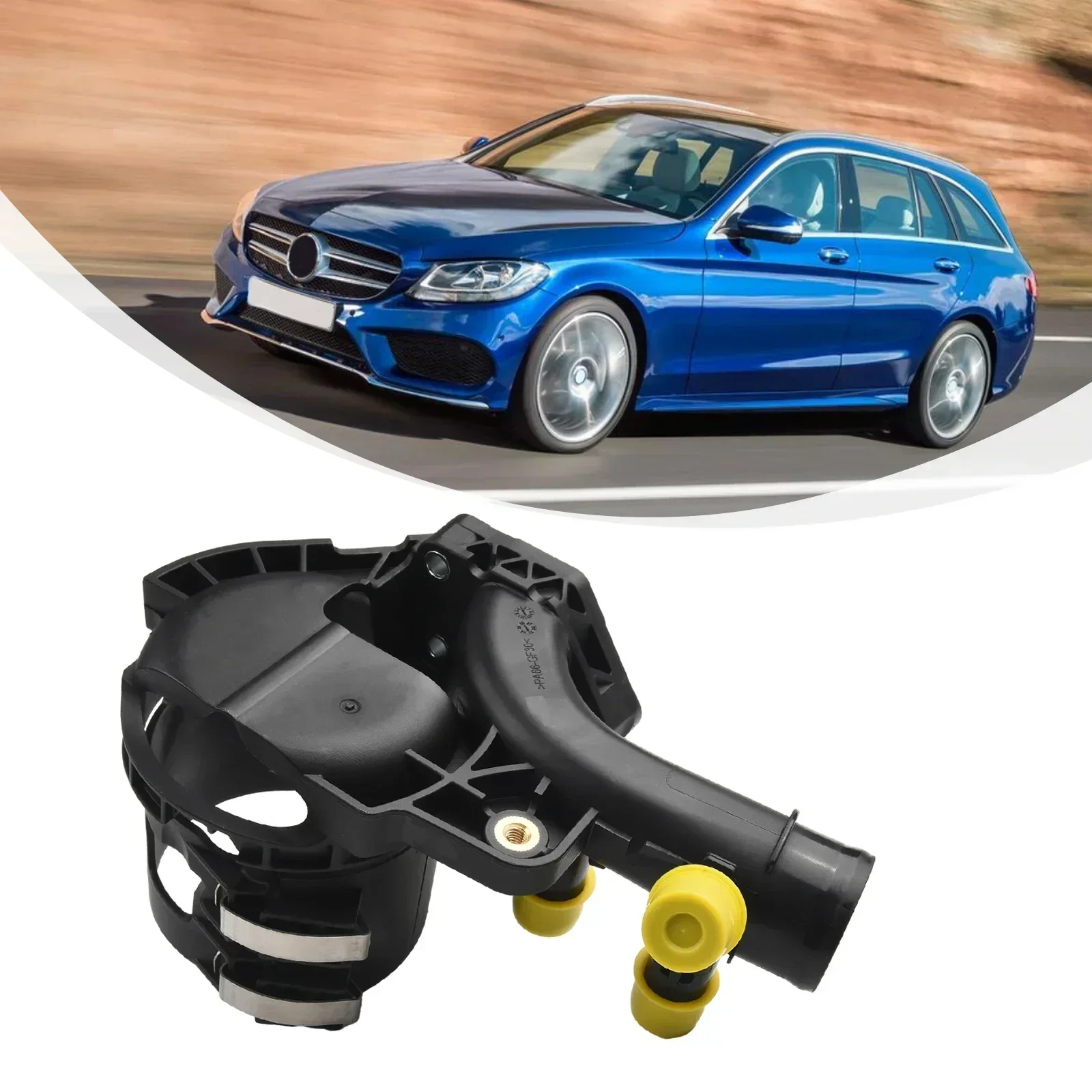 For Mercedes-Benz C E-Class Fuel Filter Housing Water Outlet A6512001656 Black Car Accessories Durable 6512006000 Plastic