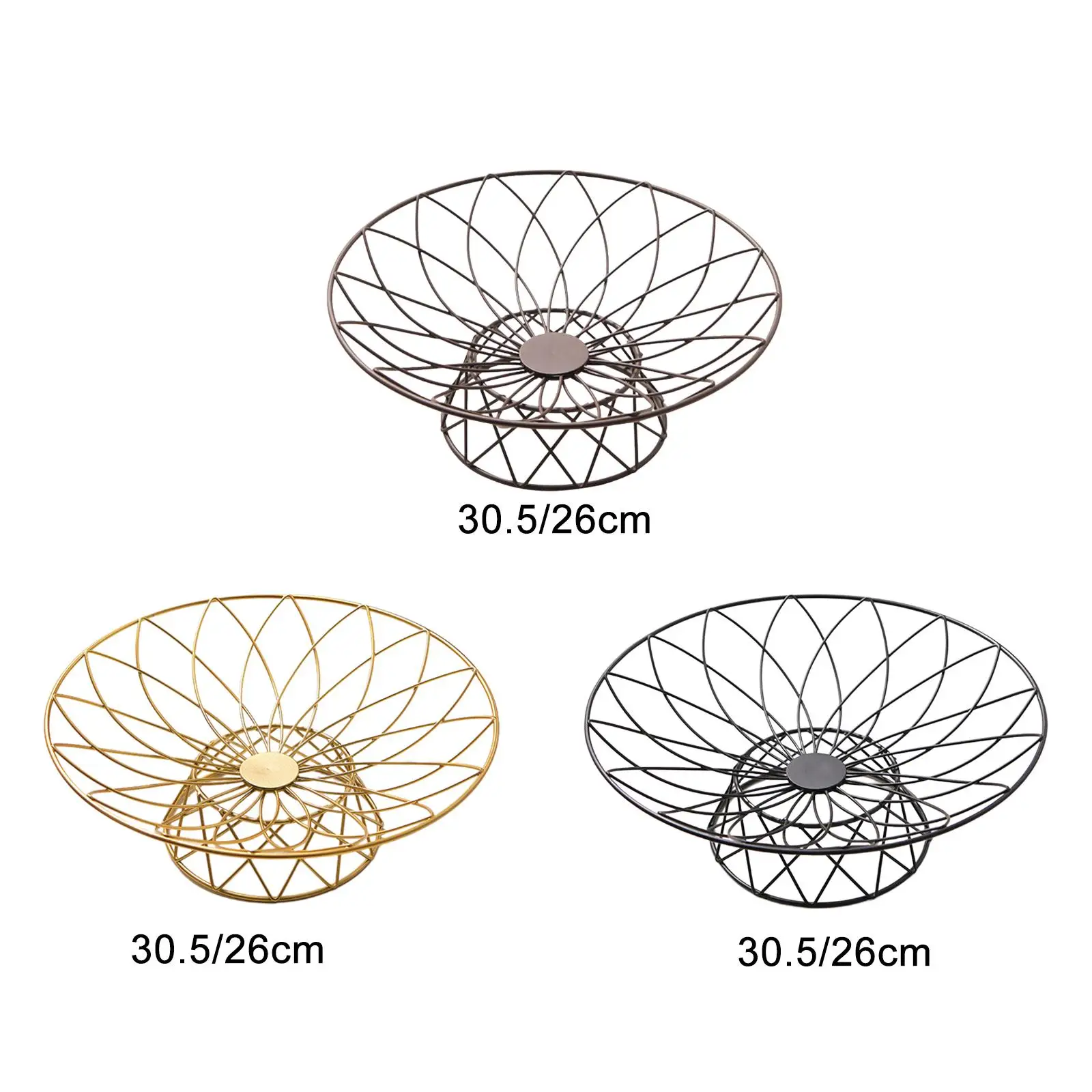 Cesta de frutas para ahorro de espacio, organizador de artículos diversos de escritorio, contenedor de aperitivos, tazón de frutas para Hotel, granja, sala de estar, cocina, pan