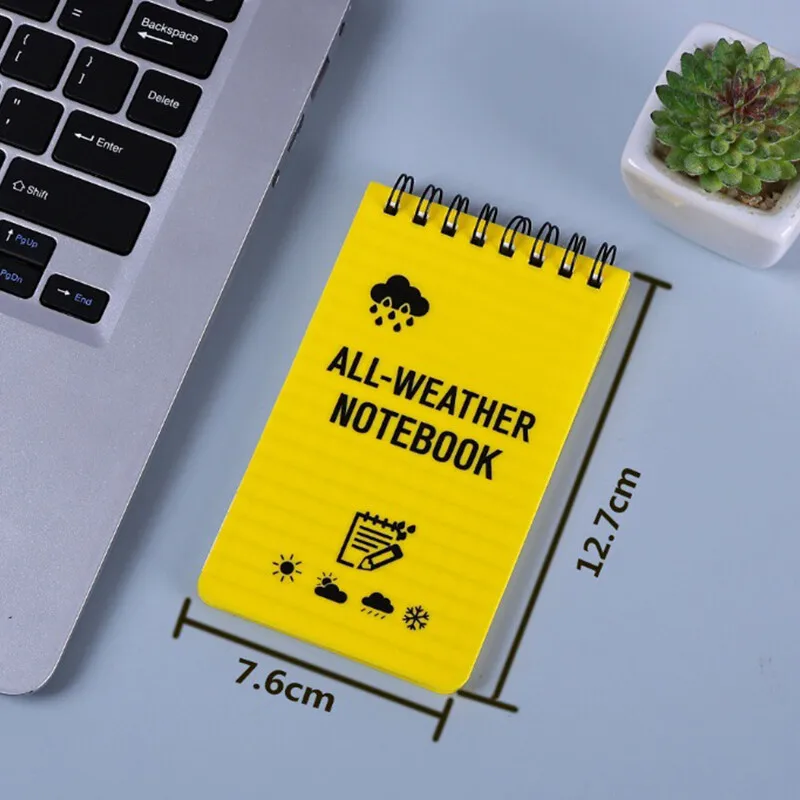 1pc Waterproof Pocket Notebook Tactical Mini Memo Pad With Lined Pages Spiral Notebook Mini Memo Pad Note Pads Office Supplies