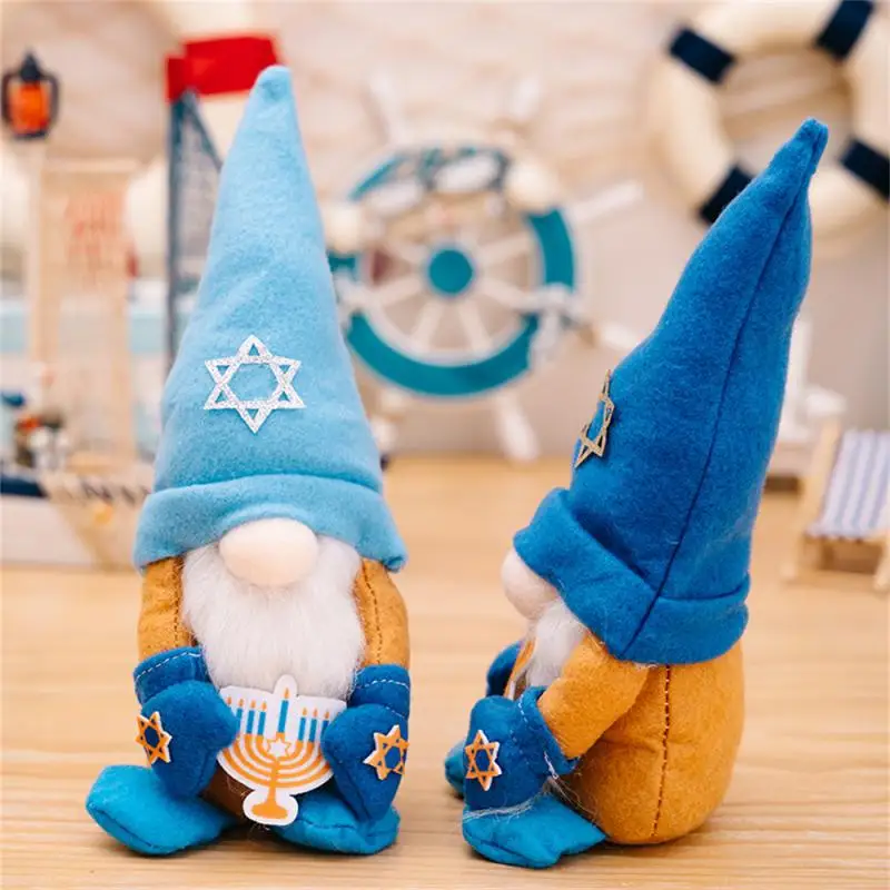 Hanukkah Gnomes Decor For Home Jewish Gifts Chanukah Jewish Ornaments For Home Jewish Menorah Decor DIY Decorations