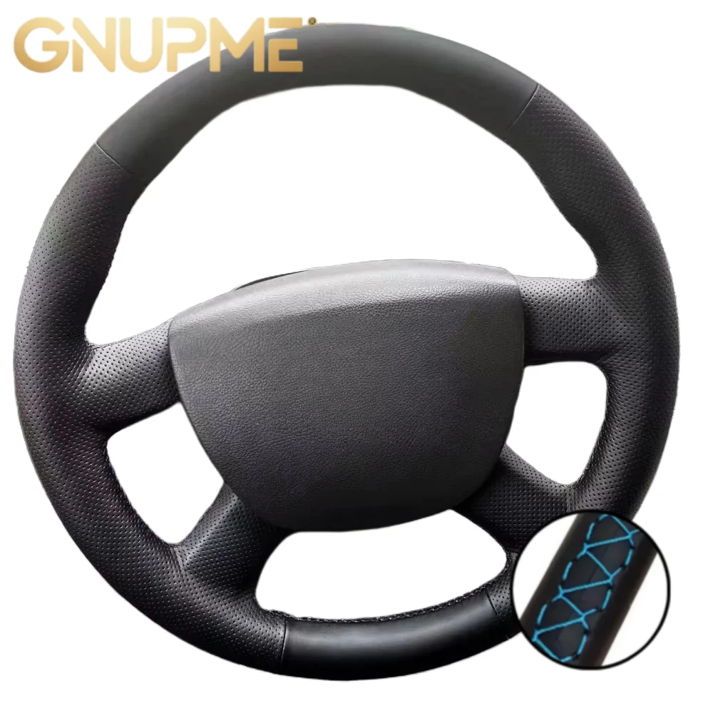 

Custom Car Steering Wheel Cover Microfiber Leather For Ford Kuga 2008-2011 Focus 2 2005 2006-2011 C-MAX Avant Steering Wrap ﻿