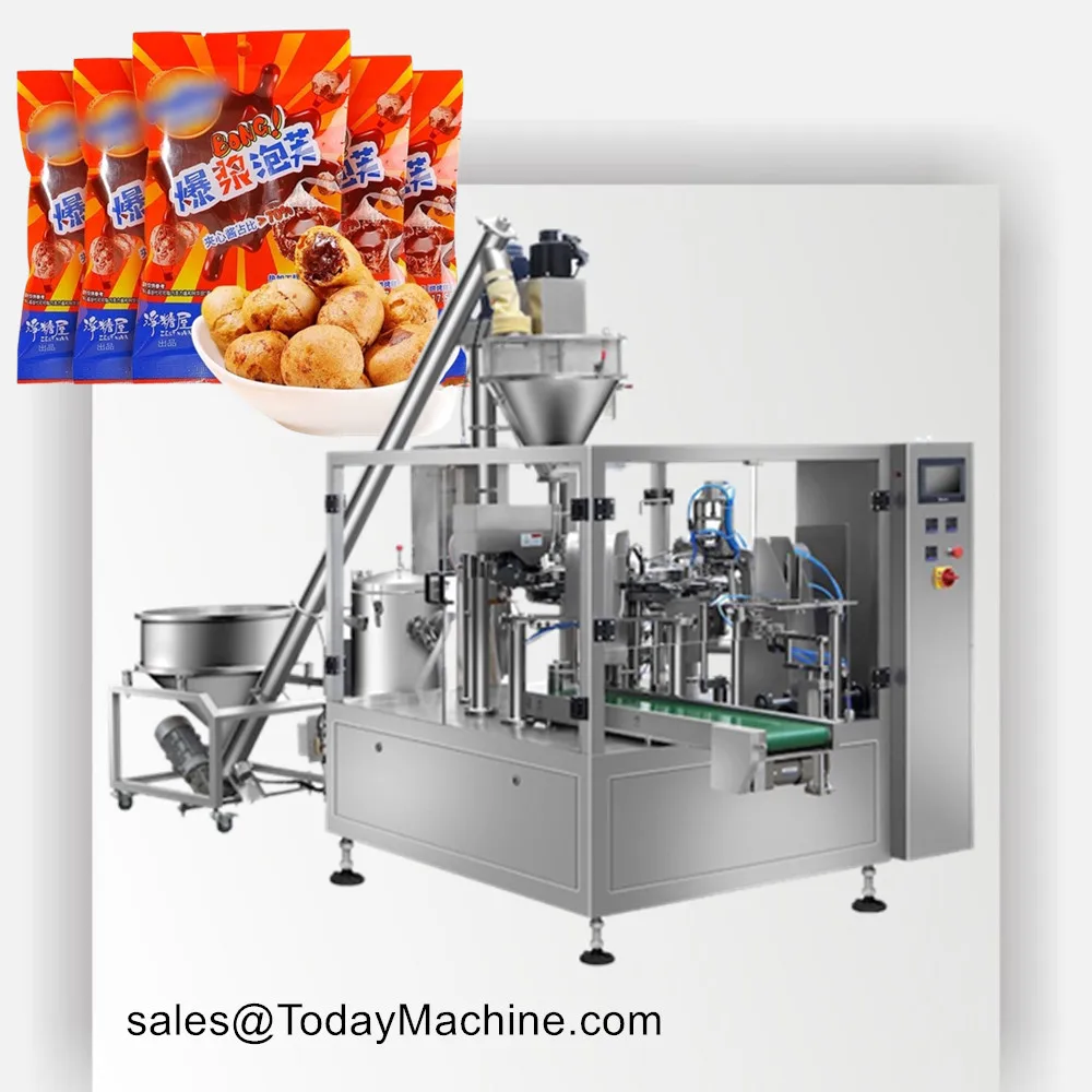 Rotary Type Pouch Packaging Machine Pouch Packaging Machine for Powder Flat Bag Packaging Machine