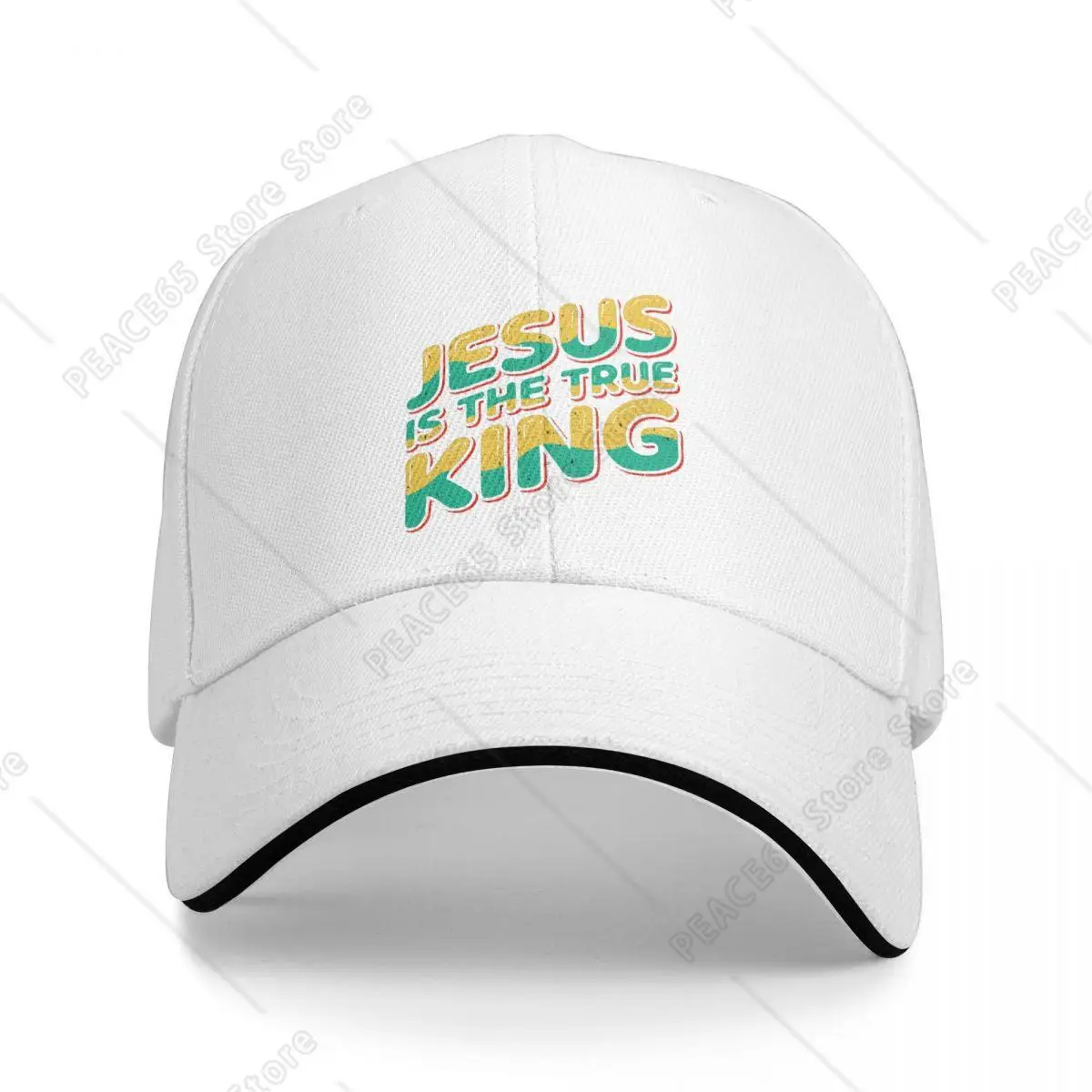 Christian Jesus Is The True King Gift Baseball Caps Fashion Men Women Hats One Size Sports Outdoor Sun Protection