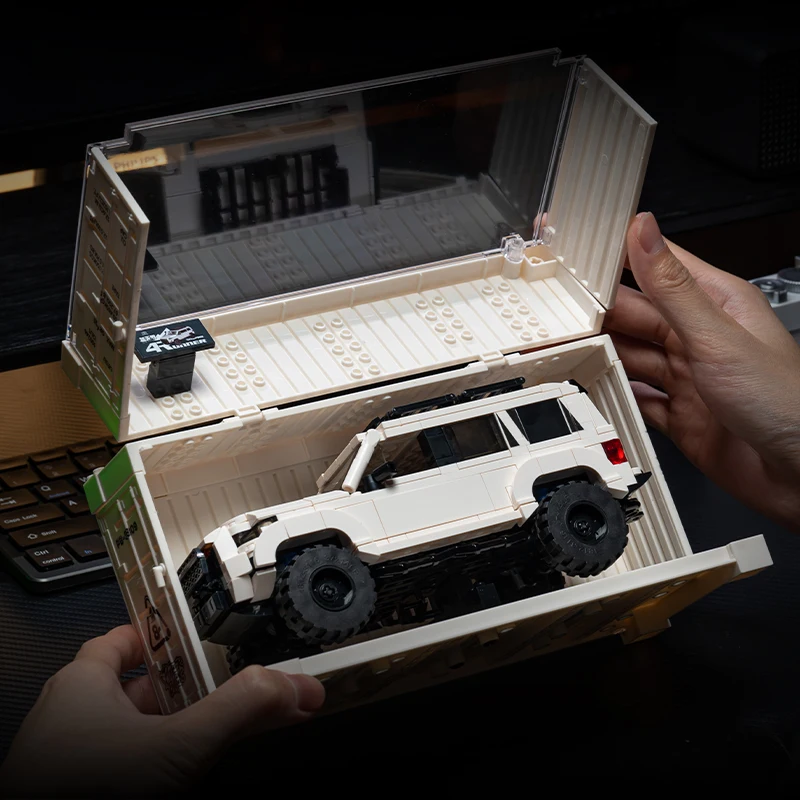 トヨタ FJ40/4ランナー オフロード車 スープラ/AE86 スポーツカー 組み立てブロック レトロカーモデル ディスプレイボックス付き ブロックおもちゃ 子供向けギフト