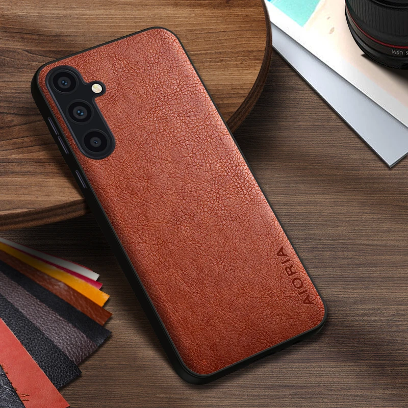 Case For Samsung Galaxy A35 A25 A55 5G Luxury Leather Business Cover For Samsung Galaxy A15 Case