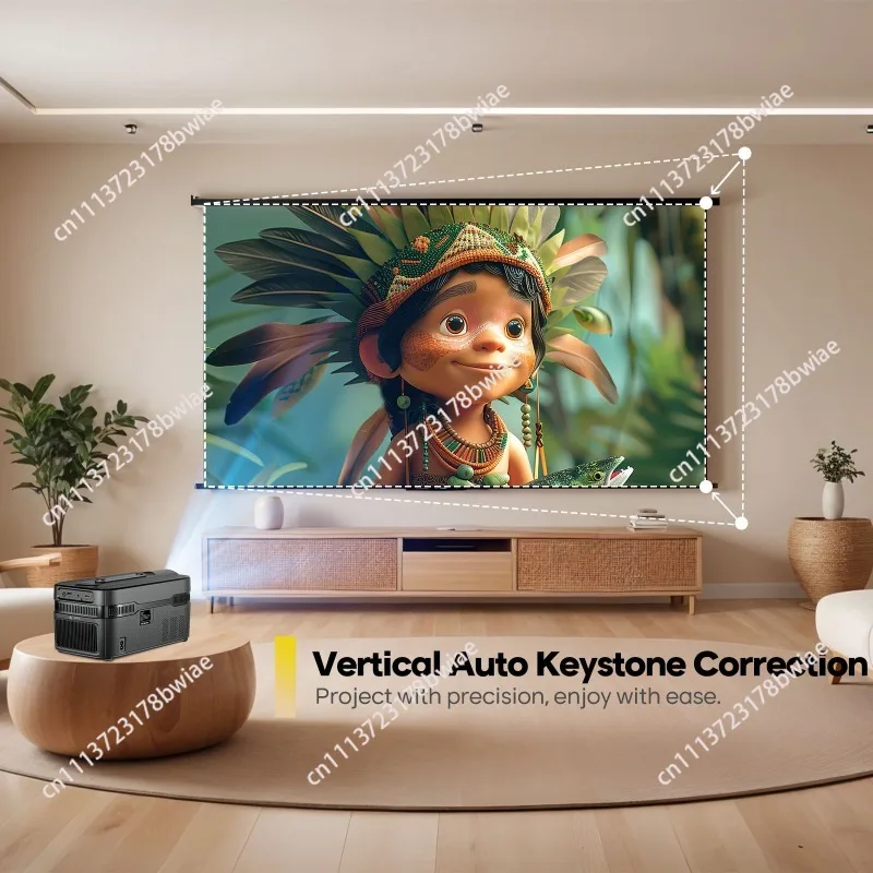 Auto Focus 900ANSI Ultra Short Throw Projector With Auto Offset 1080P 8K HD WiFi6 BT5.4 Allwinner H726 Voice New HY450C