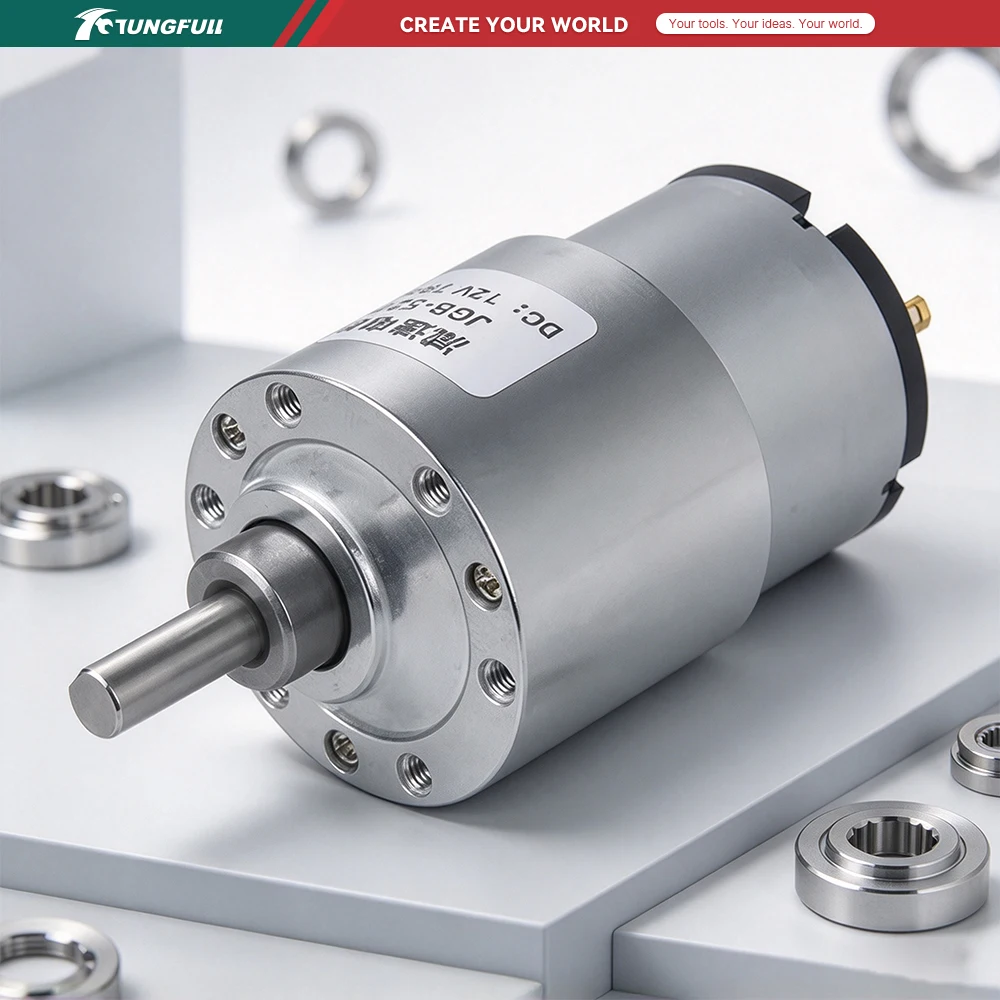 JGB37-520 Miniature High Torque Metal Gear Reducer Motor 6V/12V/24V 7RPM~960RPM Micro Speed Adjustable Forward And Reverse