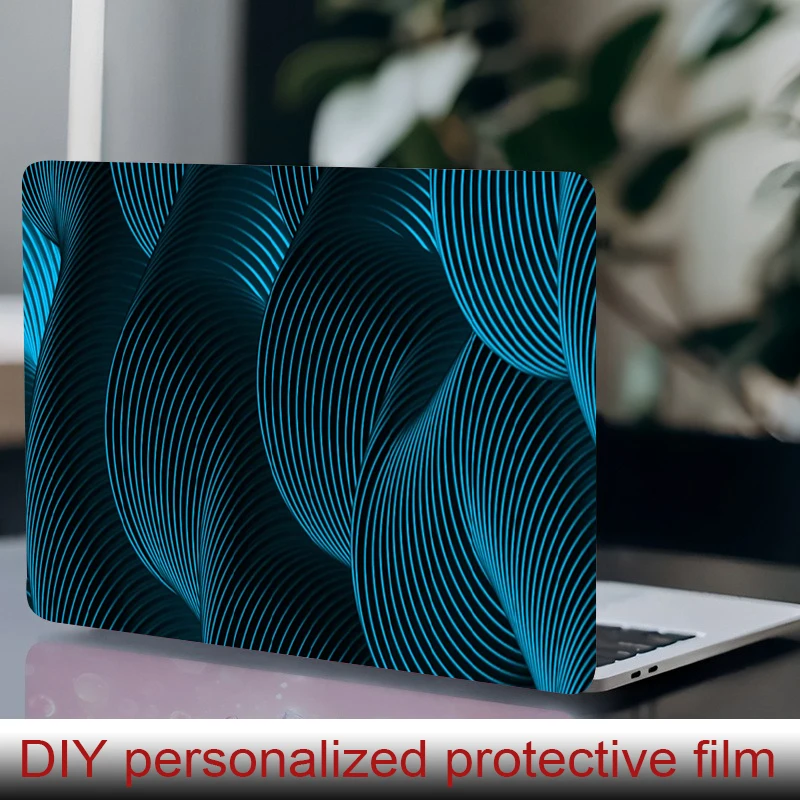 

2 laptop stickers Cracked Ice Pattern Protective film, DIY scratch resistant sticker