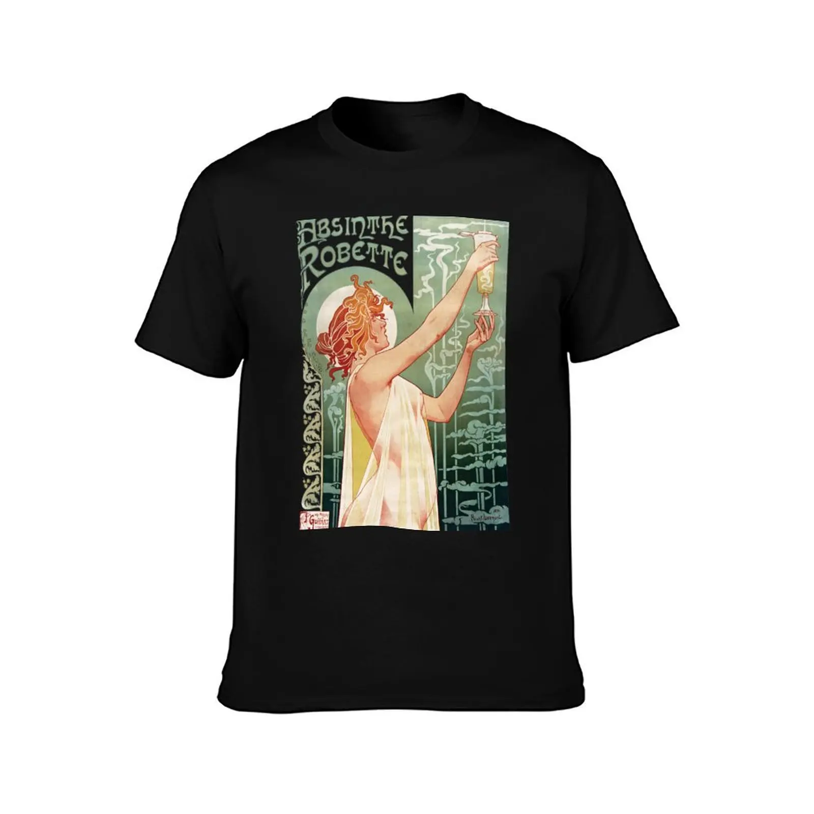 Absinthe Robette Privat-Livemont Alfons Mucha 1896 ART NOUVEAU french vintage ad HD HIGH QUALITY ONLINE STORE T-Shirt