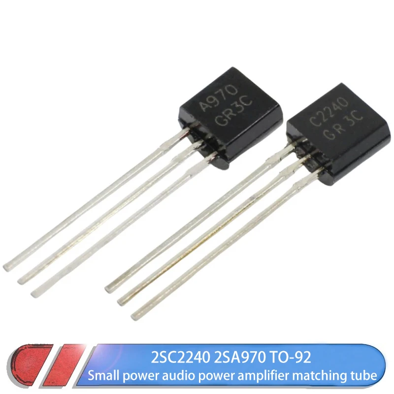 50PCS 2SA970 2SC2240 TO-92 Small power audio power amplifier matching tube A970 C2240