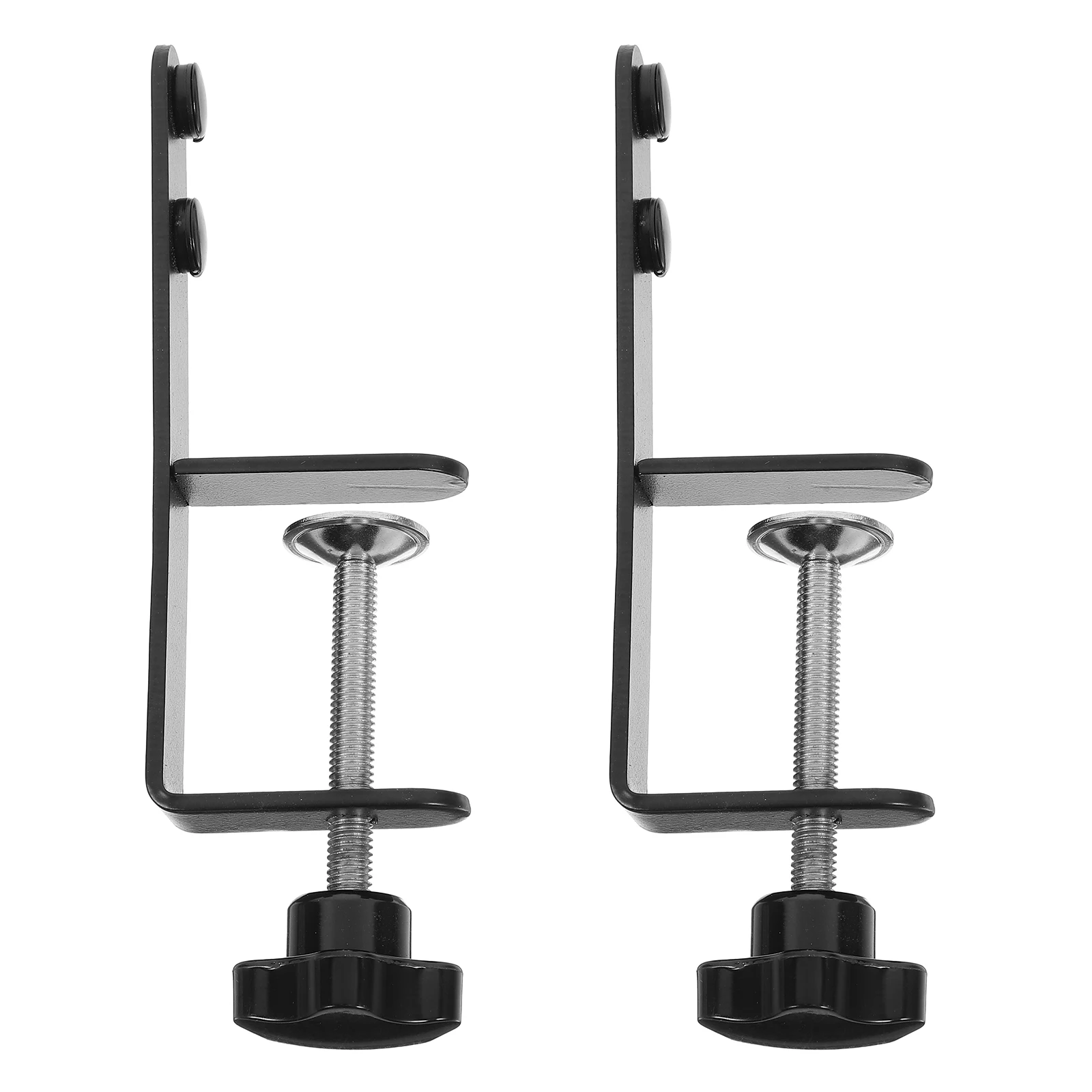 2 قطعة فوق الجدول قضيب حامل قابل للتعديل C المشبك تصاعد قوس لسطح المكتب المنظم أداة تخزين Pegboard على