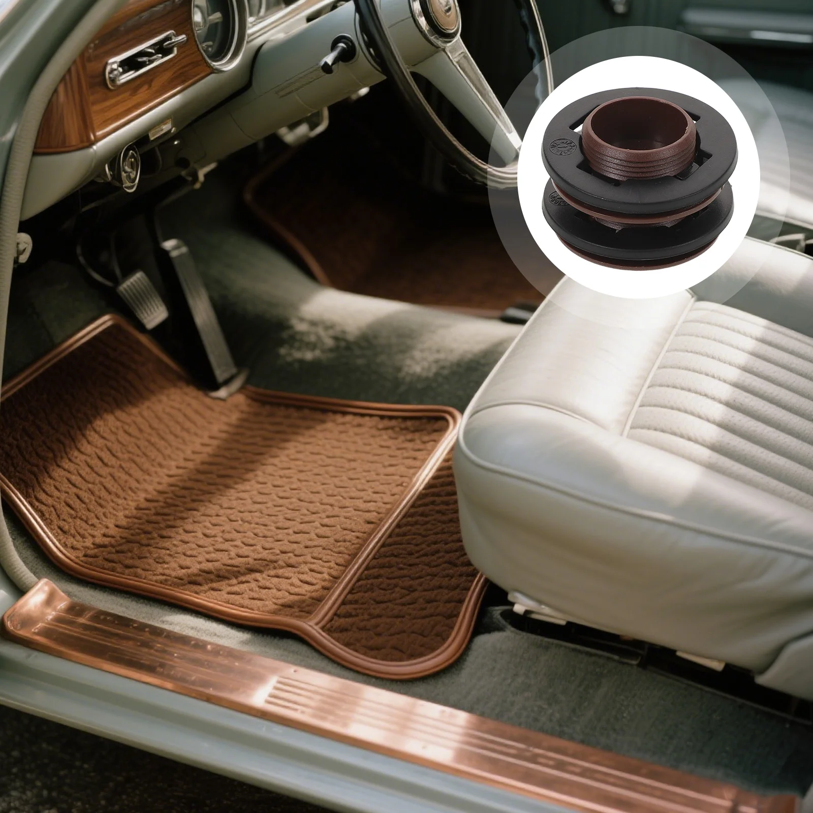 

100pcs Car Floor Mat Clips Universal Double Layer Plastic Retainer Secure Non-Slip Fit For Cars Suvs Removable Automotive