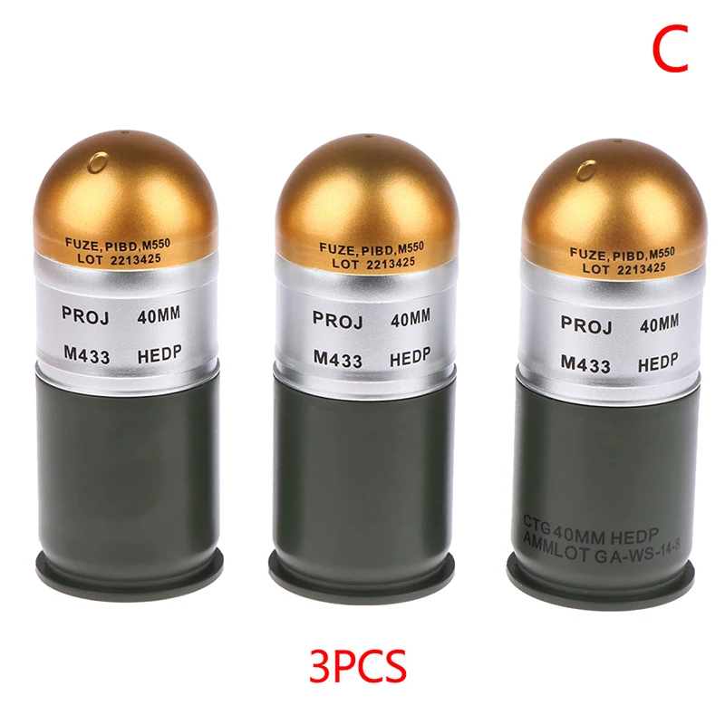 ミニ収納ケースコレクションボックス,モデルm433 hedp,40mm, 1個,2個,3