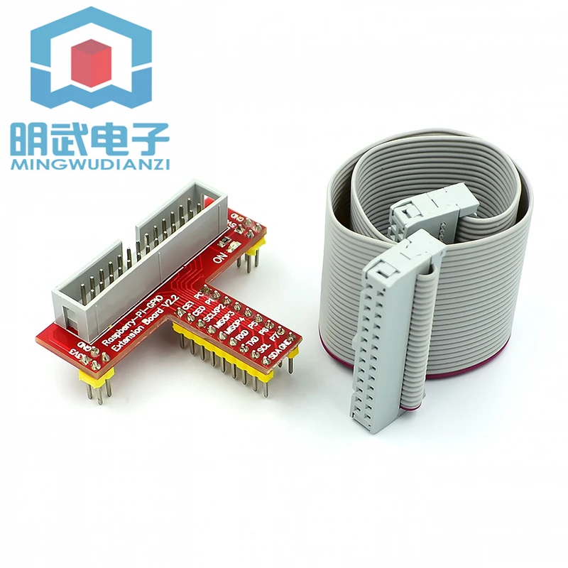 Pi Expansion DIY Kit (connection Cable + high-quality 400-hole Breadboard + GPIO Adapter board)