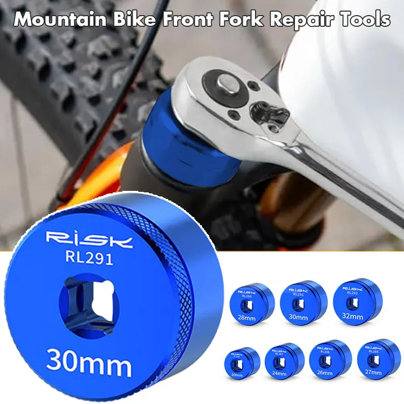 Mountain Bike Front Fork Cap Cover Bicycle Fork Top Sleeve Air-Fork Cover Maintenance Sockets Hexagonal Repair Tool