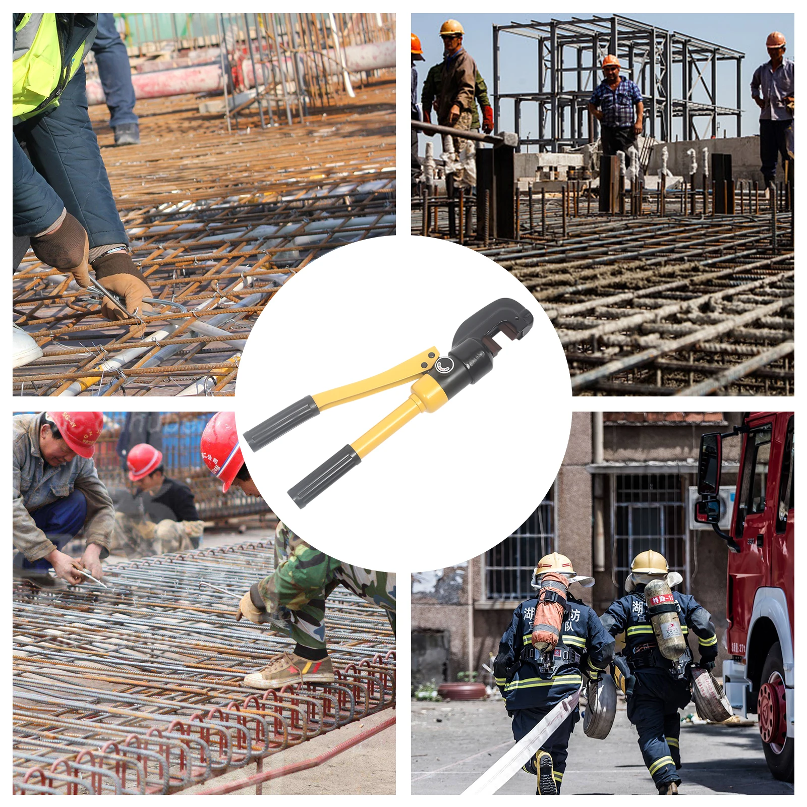 Iron Rebar-Cutting Tool Cut Steel Bars Indispensable Tool Manual Hydraulic Steel Bar Cutting Tool Portable Steel Bar Shears