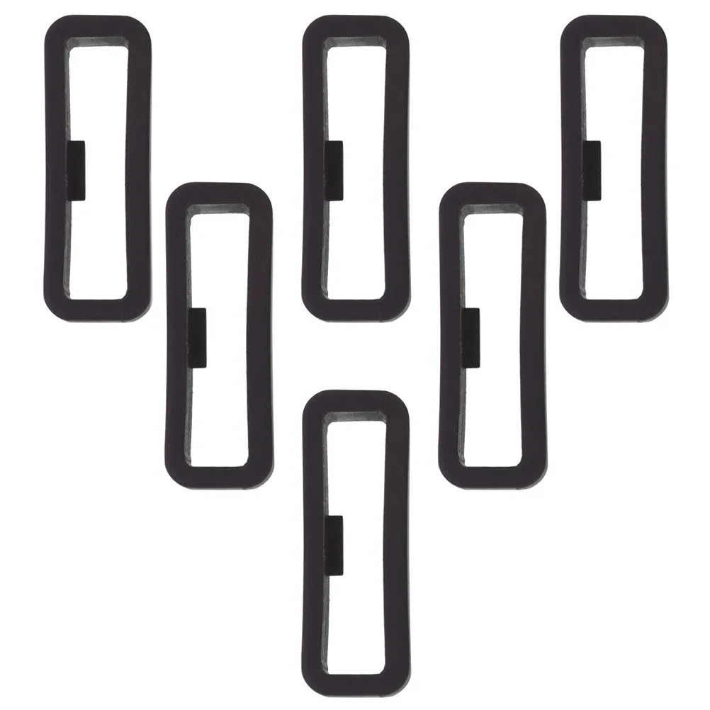 6Pcs Soft Silicone Watch Band Keeper Loop Rings Durable Replacement for Watch Strap Accessory Retainer Rings