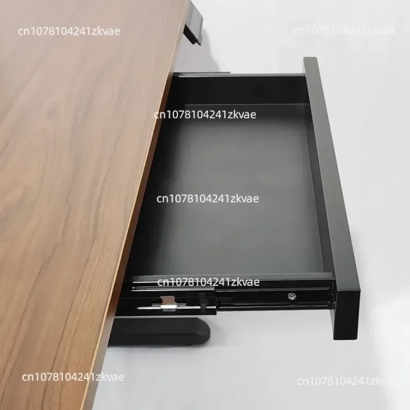 Thickened silent computer desk under table keyboard tray invisible drawer table sliding track guide rail bracket accessories