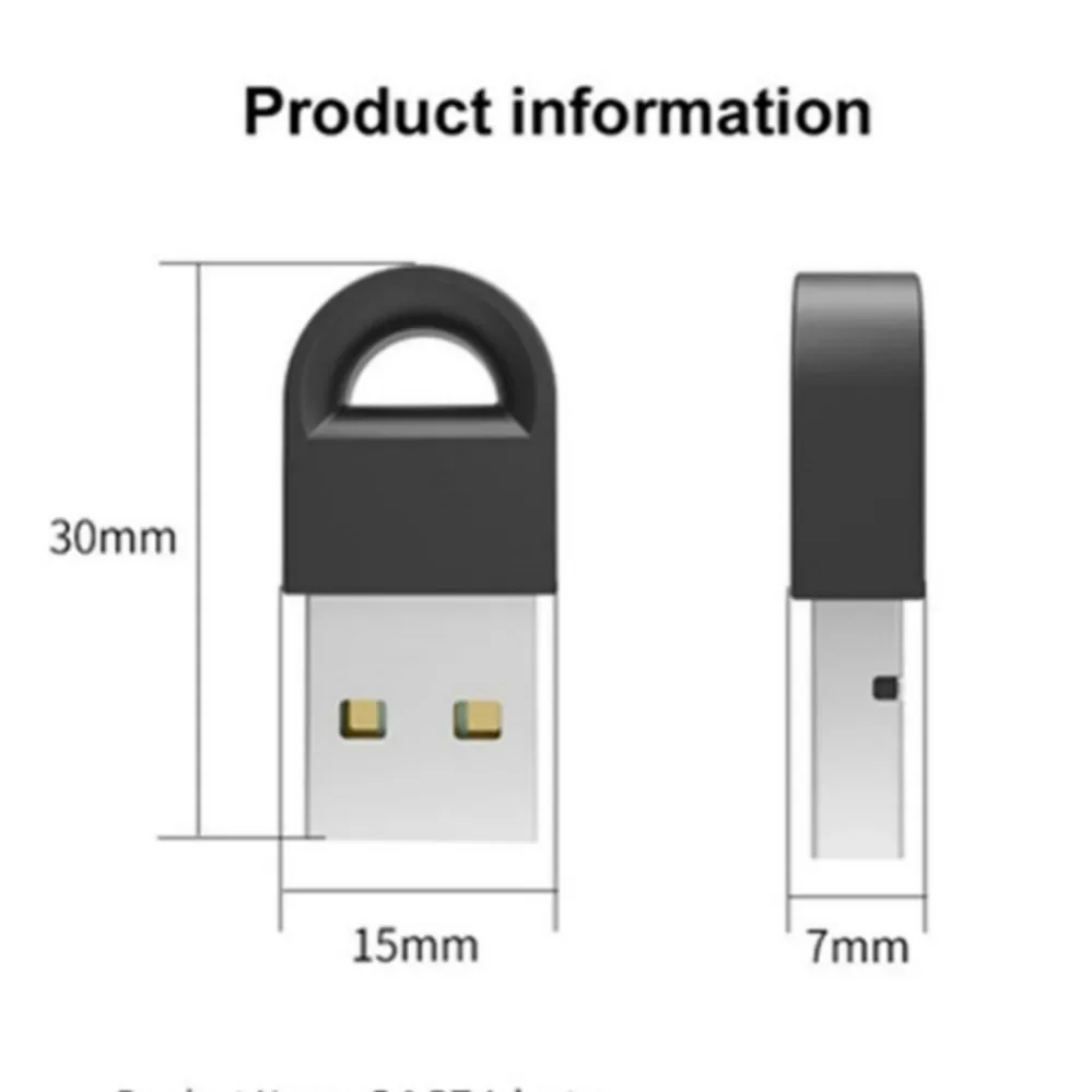 USB Bluetooth 5.1 Dongle Adapter Transmitter Receiver Music Audio Bluetooth Dongle Wireless USB Adapter For Computer PC Laptop