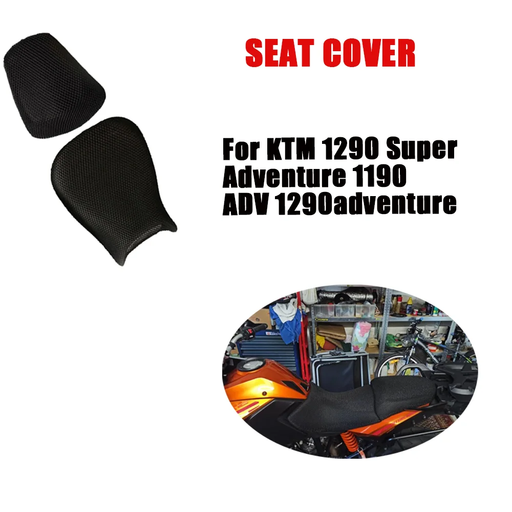 

For KTM 1290 Super Adventure 1190 ADV 1290 adventure Motorcycle Accessories Seat Cushion Cover Anti-Slip Mesh Fabric Protector