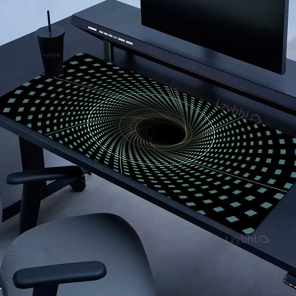 

Tunnel Abstract Mouse Pad XXL Large Anti-Slip Rubber Mousepad Office Laptops Gaming Deskmat Carpet Keyboard Computer Desk Mat