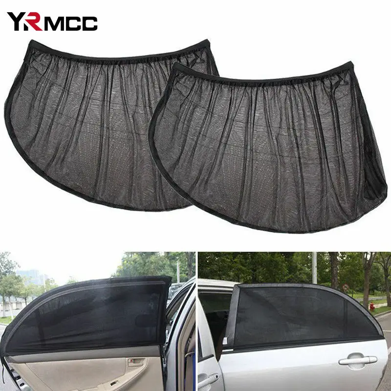

1/2pcs Car Sun Shade Auto UV Protect Curtain Cover Mesh Covers for Car Mosquito Net SUV Front Rear Side Window Sunshade Tools
