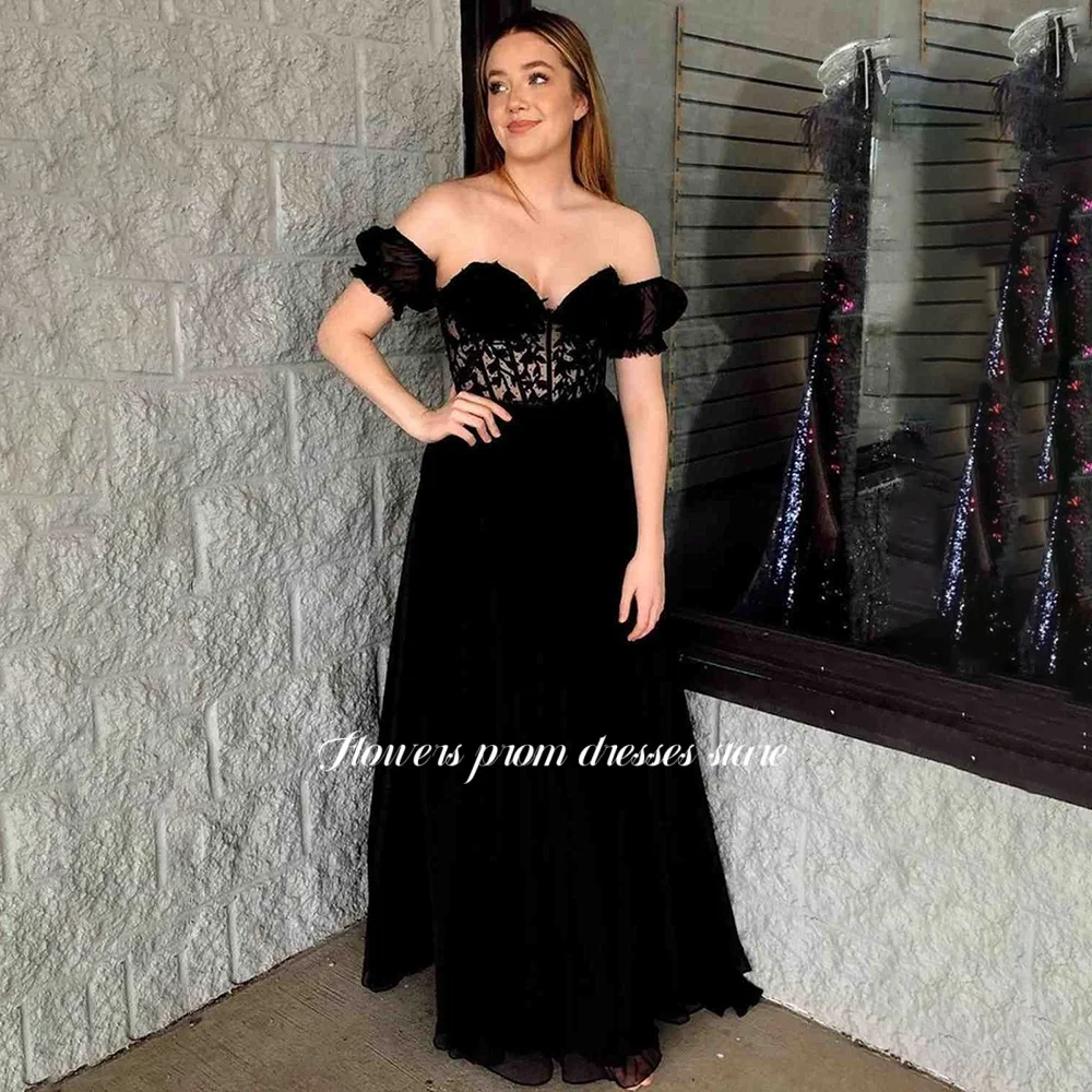 ชุดเดรสออกงานปาร์ตี้ทรงเอไลน์ ชุดราตรีเปิดไหล่ ประดับลูกไม้ ชุดราตรีงานกาล่า ผ้าชีฟอง สำหรับผู้หญิง รับตัดตามสั่ง