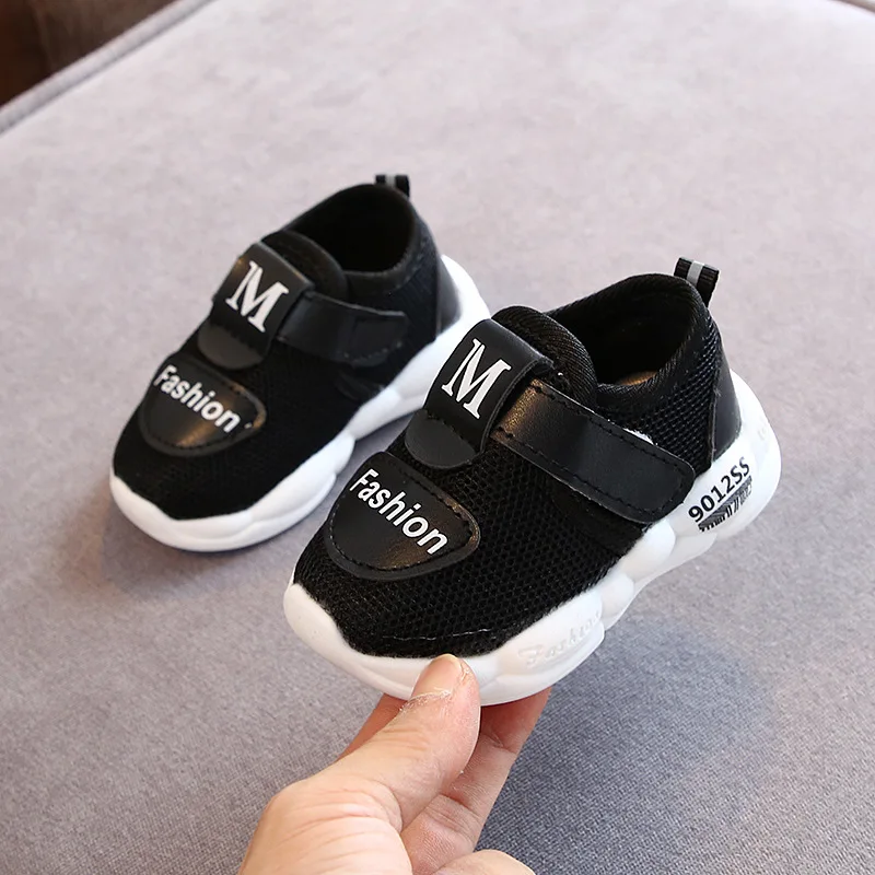 Lente Zomer En Autum Kinderen Mesh Sportschoenen Jongens Meisjes Baby Peuter Schoenen Kind Zachte Bodem Ademende Sneakers