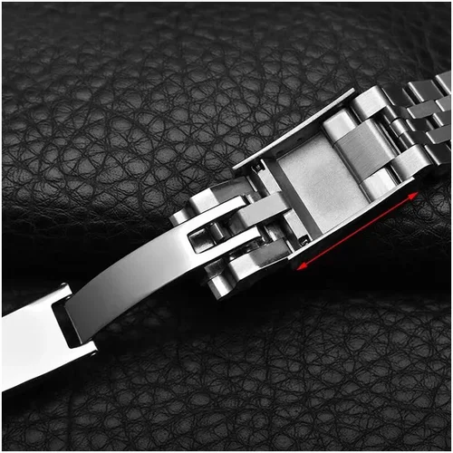 Imagen 2 del producto Correa de reloj Jubilee 904 de 20mm para Rolex Sub GMT Yacht Daytona, correa para hombre, cadena de reloj de lujo, piezas Mod, accesorios de repuesto