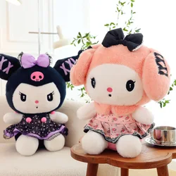 New Banquet Kuromi Plush Toy Cute Bow Melody Doll Pillow Children's Birthday Gift