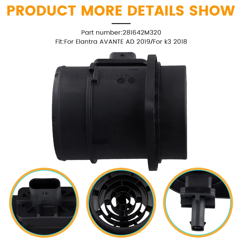 

281642M320 Air Flow Sensor Mass Air Flowmeter MAF Sensor For Hyundai Elantra AVANTE AD 2019 KIA K3 2018