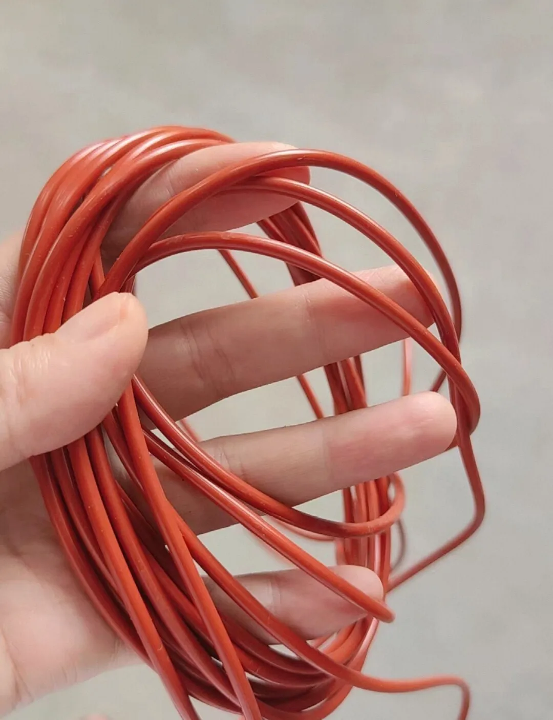 Red Solid Silicone Cord Dia 1mm~20mm White Rubber Gasket Trim Seal Strips O Ring High Temperature Waterproof