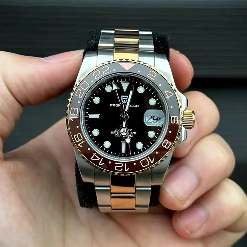 

Новинка 2024, PAGANI DESIGN, новые роскошные мужские механические наручные часы из нержавеющей стали, GMT, лучший бренд, мужские часы с сапфировым стеклом