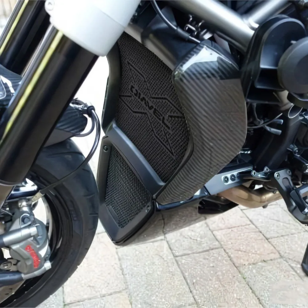 ل Ducati XDiavel Dark / S / Nera Dark Black Star 2016-2023 CNC المبرد الحرس حامي غطاء خزان المياه مصبغة درع مجموعة