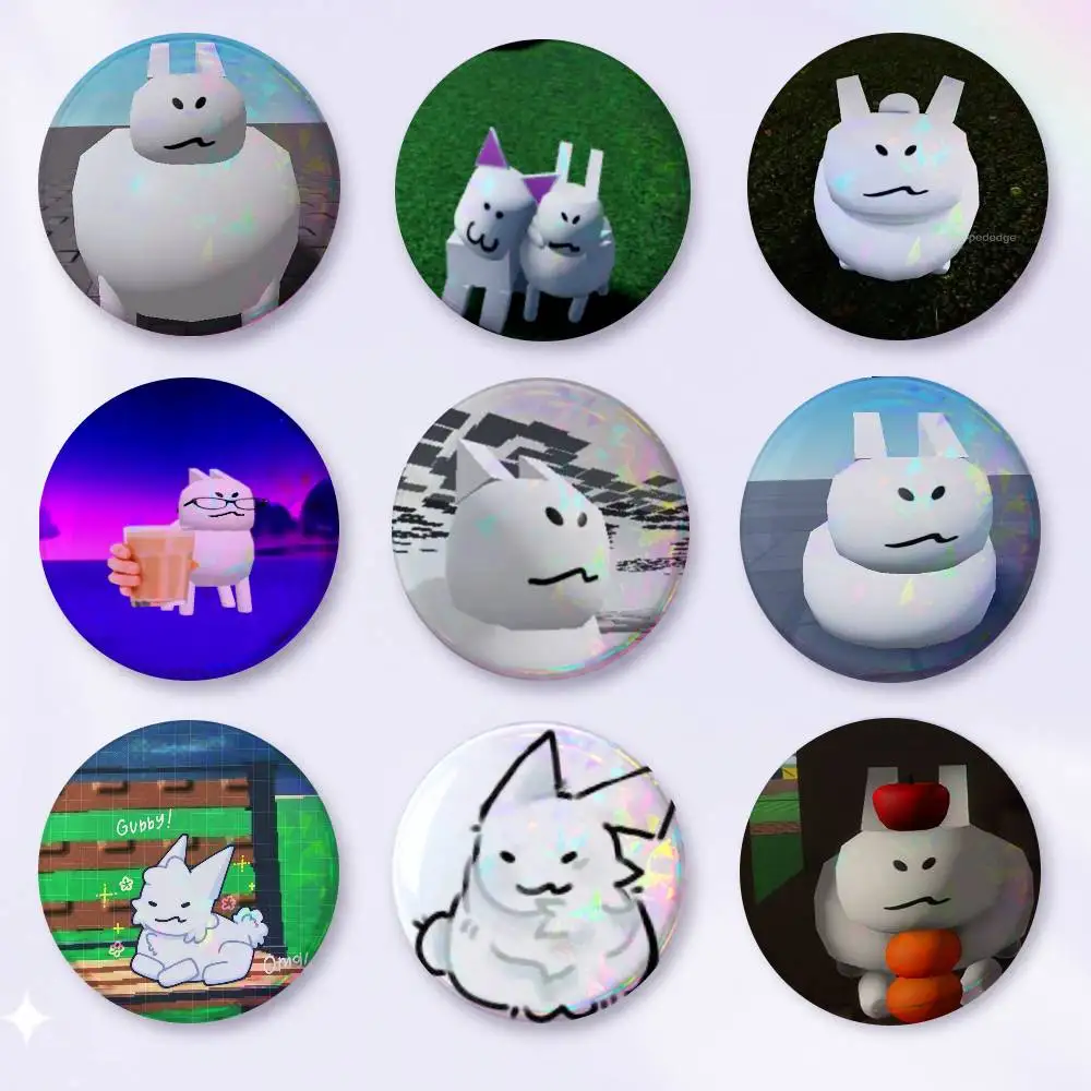 A-G-Gubby Cat Anime Round Badges, Brooches, Clothing Accessories, Birthday Gifts, Anime Conventions