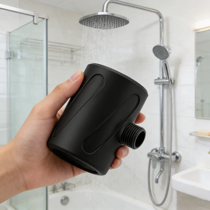 

Новая ручная душевая лейка высокого давления 2026 года с 3D-печатной спиральной форсункой для очистки и промывки, аксессуары для мужской ванной комнаты