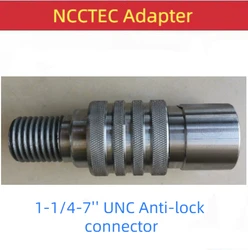 Silver Adapter Connector 1-1/4-7'' UNC for Easily Remove the Diamond Core Drill Bits after Drilling Anti-lock Quick Disassembly