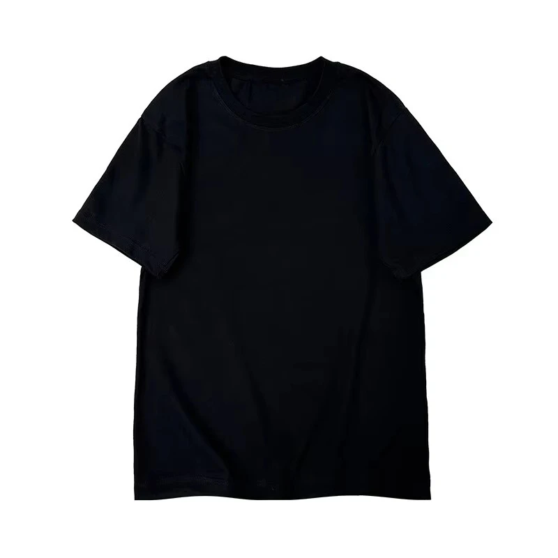 T-shirt estiva in cotone 100% T-shirt da donna tinta unita O-Collo a maniche corte Top coreano T-shirt comoda da uomo e da donna allentata S-3XL