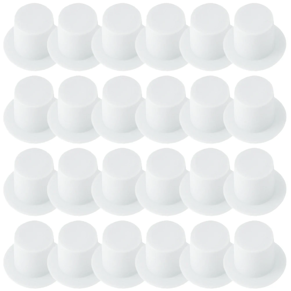 

120pcs Mini Top Hat Decorations Plastic DIY Crafts Accessories Christmas Party Dollhouse Hats Handmade Toys Projects