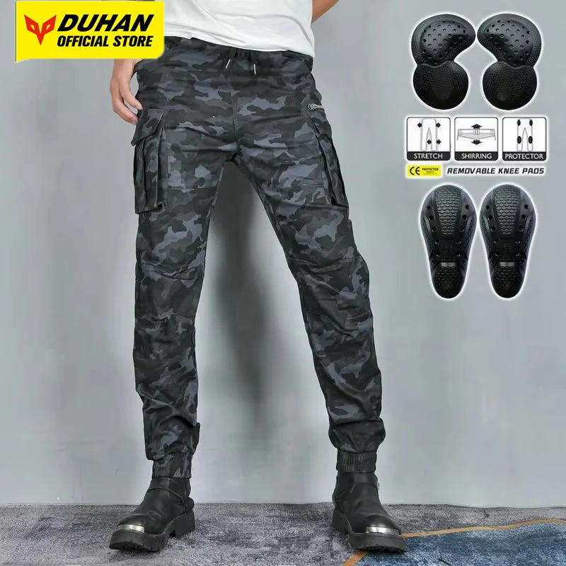 

Motorcycle Pants Outdoor Travel Riding Anti Fall Motorbike Pants Removable Protective Equipment Retro Motocross Pants