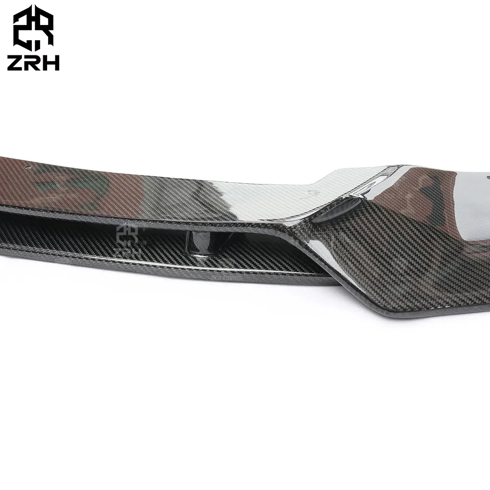 V Style Real Carbon Fiber Frontstoßstangenlippe für F87 M2 M2C Autoteile Frontlippe