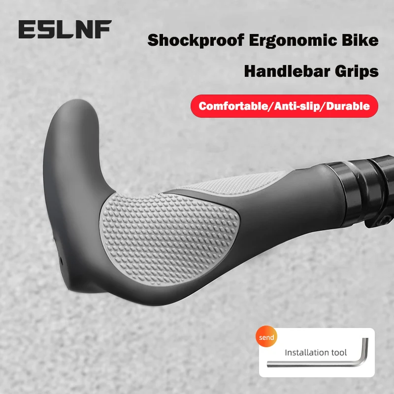 Shockproof Ergonomic Bike Handlebar Grips Anti-slip Mountain Bike Grips Comfortable Road Bicycle Handlebar Grip Bike Accessories
