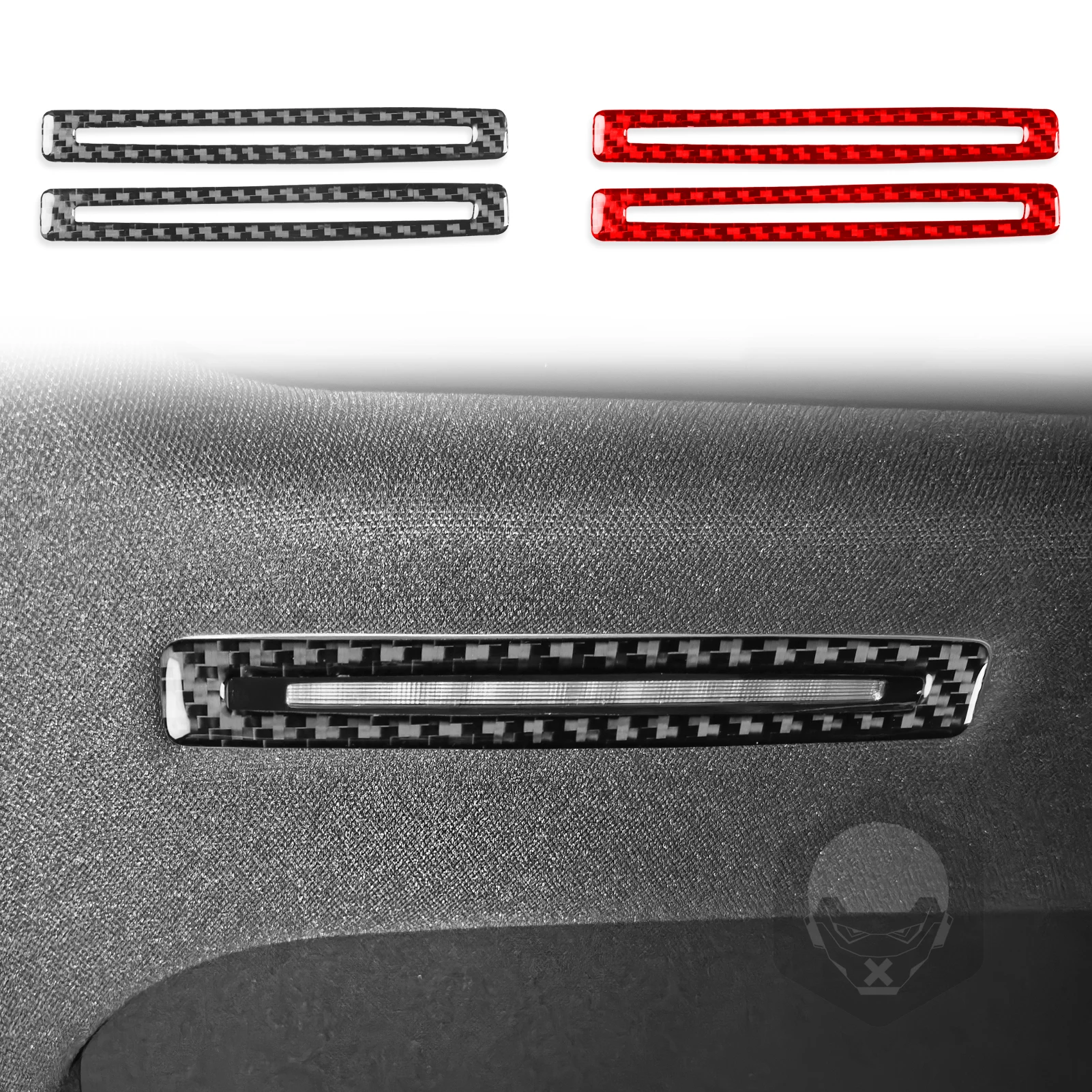 For Maybach S Class S400 2021-2024 Accessories Real Soft Carbon Fiber Interior Rear Reading Light Frame Cover Trim Sticker