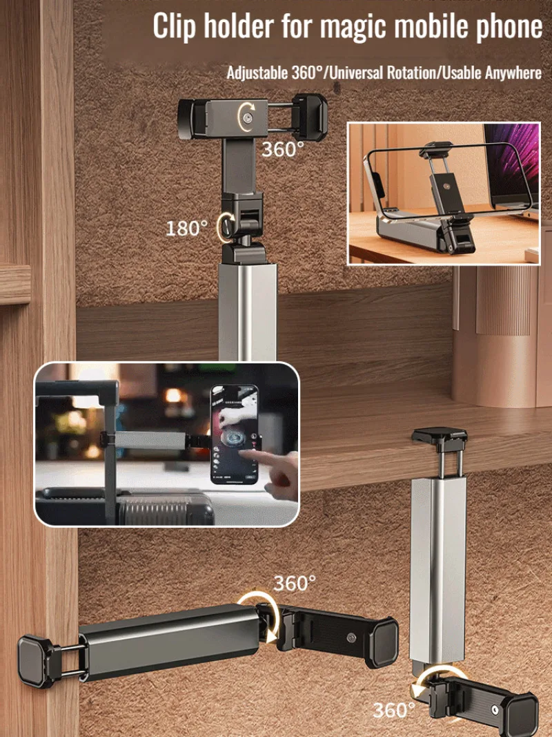 

Портативный легкий складной держатель для мобильного телефона, компактный дорожный высокоскоростной держатель из алюминиевого сплава