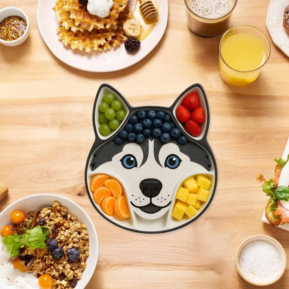 لوح تقديم على شكل كلب، صينية تقديم خشبية على شكل كلب لطبق الفحم والجبن والفواكه والكوكيز كلب مبتكر للكلاب #5