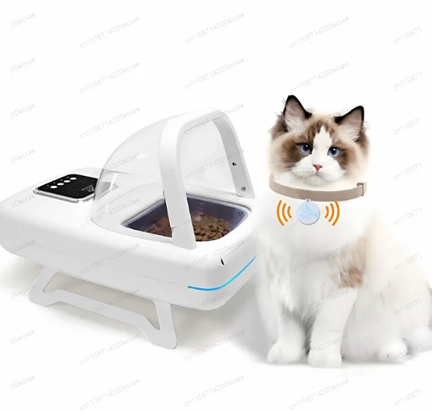 Smart Chip Recognition & Infrared Sensor Auto Feeder for Multi Pet Cats Dogs, Timed Anti Theft Bowl